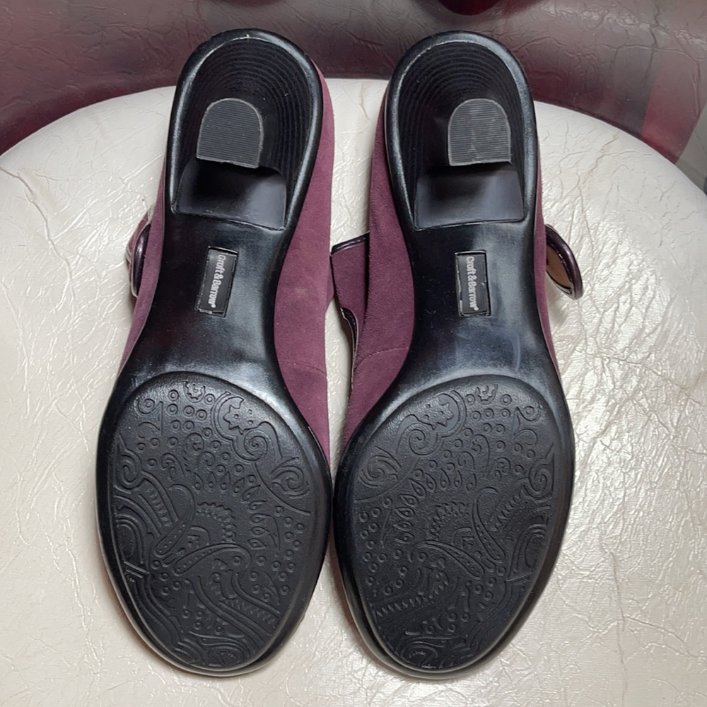 Croft & Barrow Josephine Purple Suede shoes! Sz 9 Medium - Picture 3 of 10